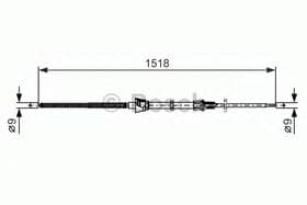 Трос ручного гальма