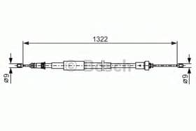 Трос ручного тормоза