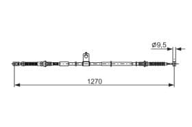 Трос ручного гальма