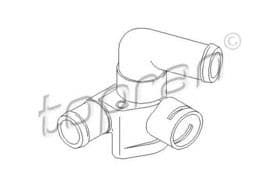 Фланец охлаждающей жидкости