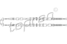 Трос ручного гальма