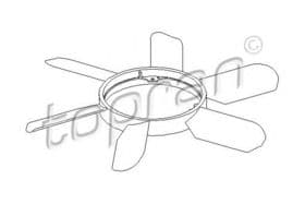 Крыльчатка вентилятора системы охлаждения двигателя Крыльчатка вентилятора системы охлаждения двигателя
