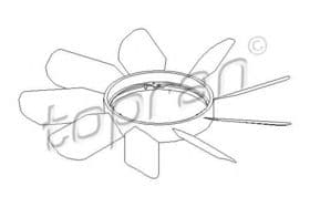 Крыльчатка вентилятора системы охлаждения двигателя