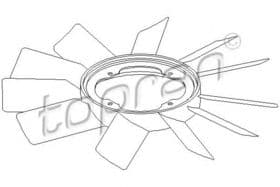 Крыльчатка вентилятора системы охлаждения двигателя Topran 500 903 Крыльчатка вентилятора системы охлаждения двигателя Topran 500 903
