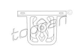 Кронштейн крепления выхлопной магистрали