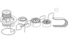 Комплект ремня ГРМ + помпа Topran 207 902