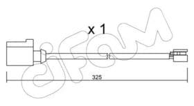 Датчик износа тормозных колодок