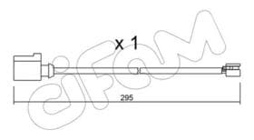 Датчик износа тормозных колодок Cifam su273