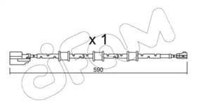 Датчик зношення гальмівних колодок