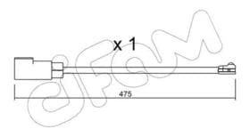 Датчик износа тормозных колодок Cifam su329