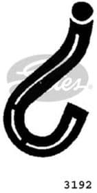 Патрубок радиатора системы охлаждения двигателя