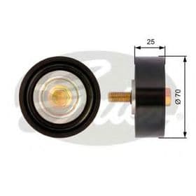 Обводной ролик поликлинового ремня