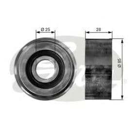 Обводной ролик поликлинового ремня
