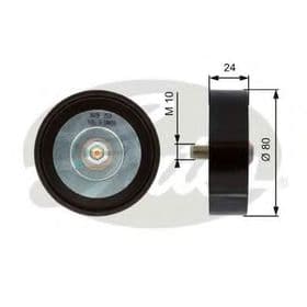 Обвідний ролик поліклинового ременя