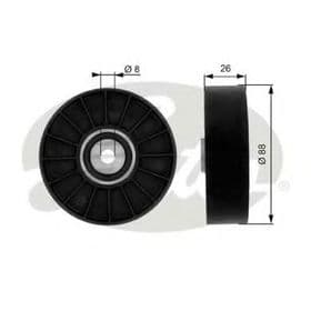 Обводной ролик поликлинового ремня