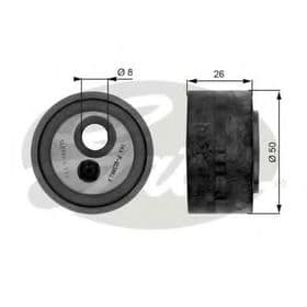 Натяжний ролик поліклинового ременя