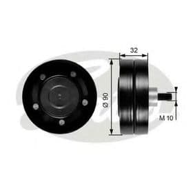 Обводной ролик поликлинового ремня