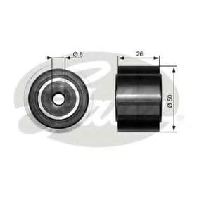 Обводной ролик поликлинового ремня