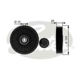 Обводной ролик поликлинового ремня