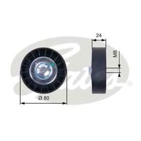 Обводной ролик поликлинового ремня