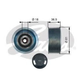 Обвідний ролик поліклинового ременя