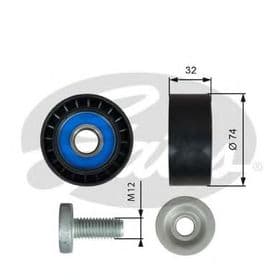 Обвідний ролик поліклинового ременя