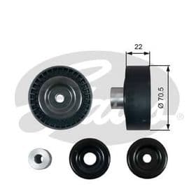 Обводной ролик поликлинового ремня