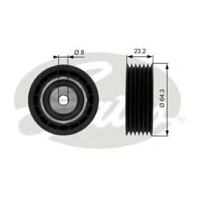 Обводной ролик поликлинового ремня