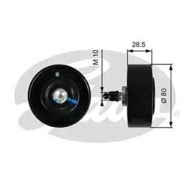 Обвідний ролик поліклинового ременя