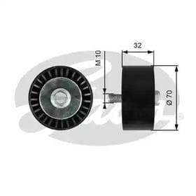 Обвідний ролик поліклинового ременя