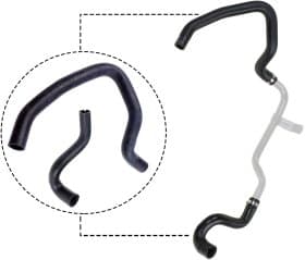 Патрубок радіатора системи охолодження двигуна