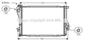Радиатор охлаждения двигателя