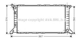 Радіатор охолодження двигуна Радіатор охолодження двигуна