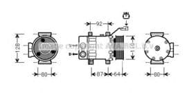 Компрессор кондиционера Prasco JEAK047