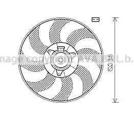 Вентилятор системы охлаждения двигателя Вентилятор системы охлаждения двигателя