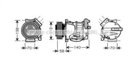 Компрессор кондиционера Prasco voak144