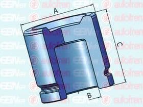 Поршень гальмівного супорта