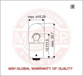 Лампа габаритных огней Master-Sport B218-PCS-MS