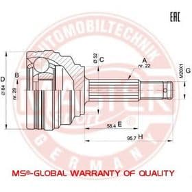 ШРУС Master-Sport 354900-SET-MS