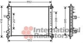 Радіатор охолодження двигуна