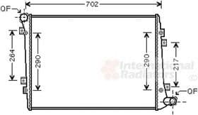 Радіатор охолодження двигуна Радіатор охолодження двигуна
