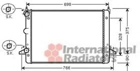 Радиатор охлаждения двигателя