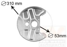 Кожух гальмівного диску