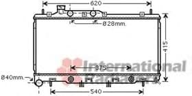 Радиатор охлаждения двигателя