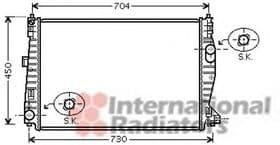 Радиатор охлаждения двигателя