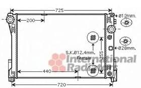 Радіатор охолодження двигуна Радіатор охолодження двигуна