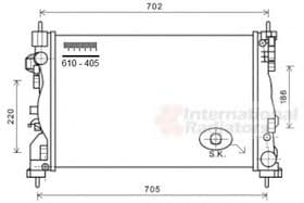Радиатор охлаждения двигателя
