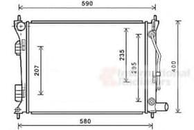 Радиатор охлаждения двигателя