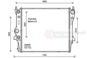 Радиатор охлаждения двигателя