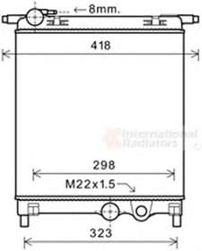 Радиатор охлаждения двигателя